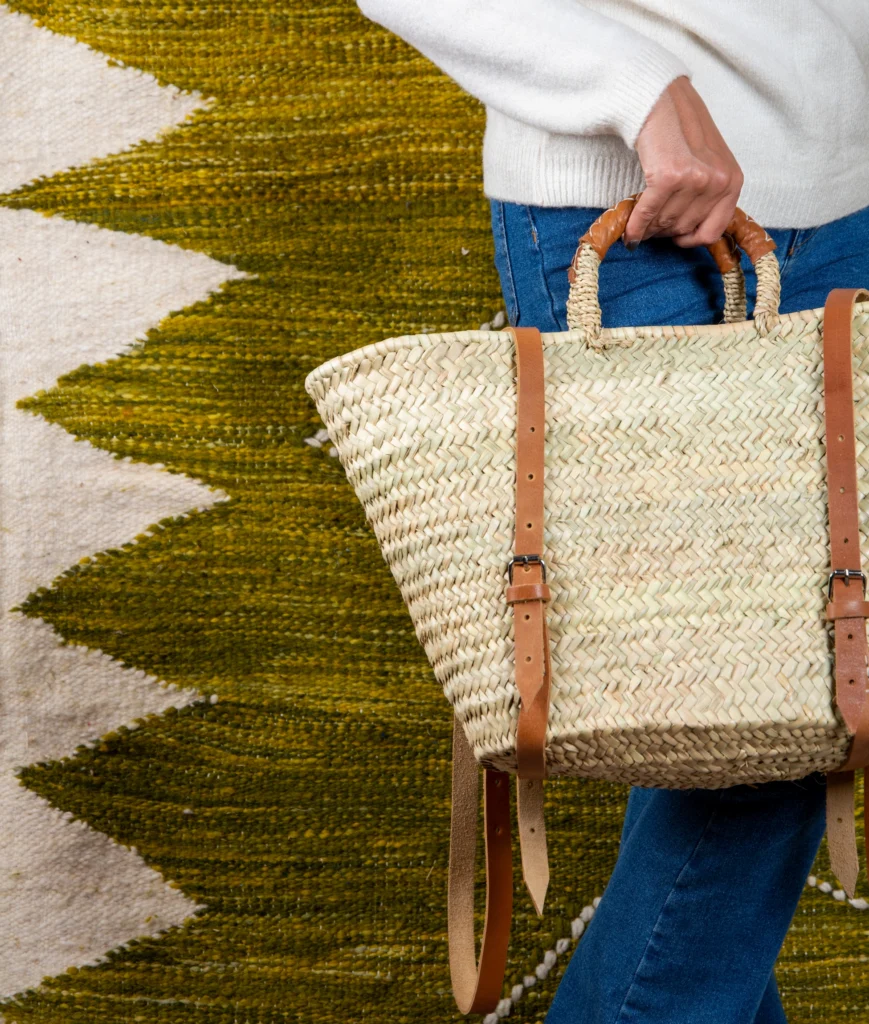 Doum palm backpack basket by Green Doum, photo 2