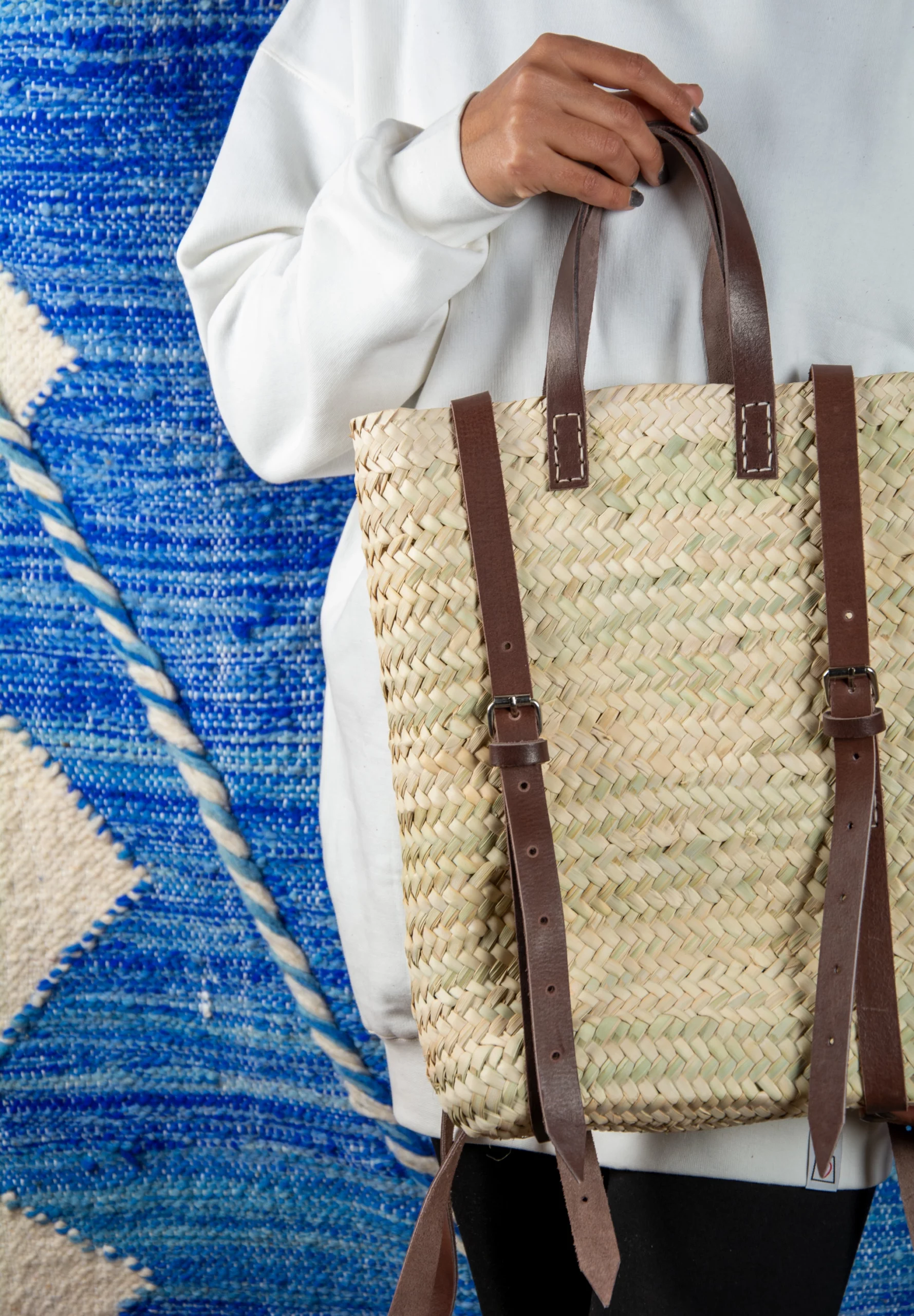 Marrakech Straw Backpack - Medium - view 2