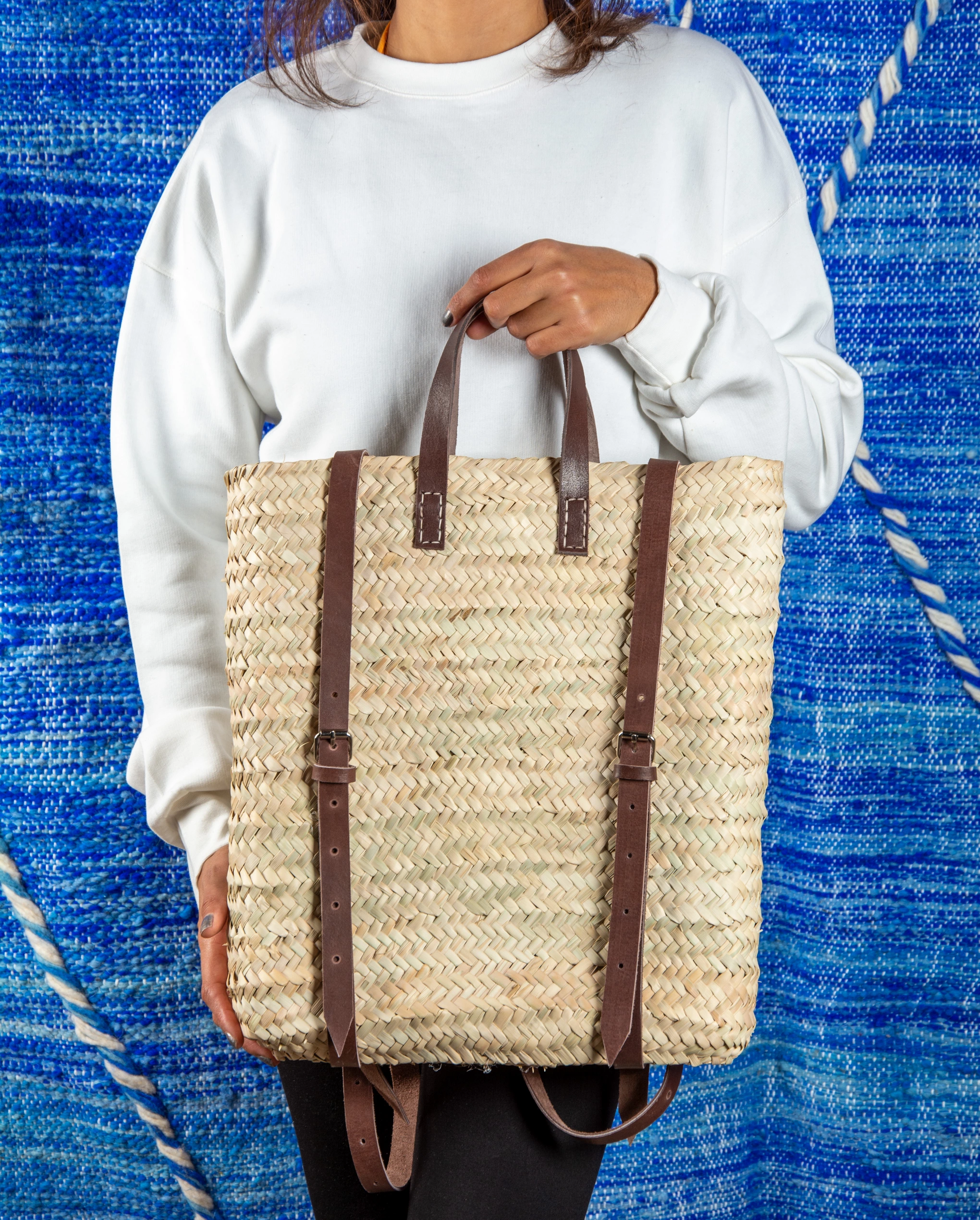 Sac à dos en paille Marrakech - vue 8