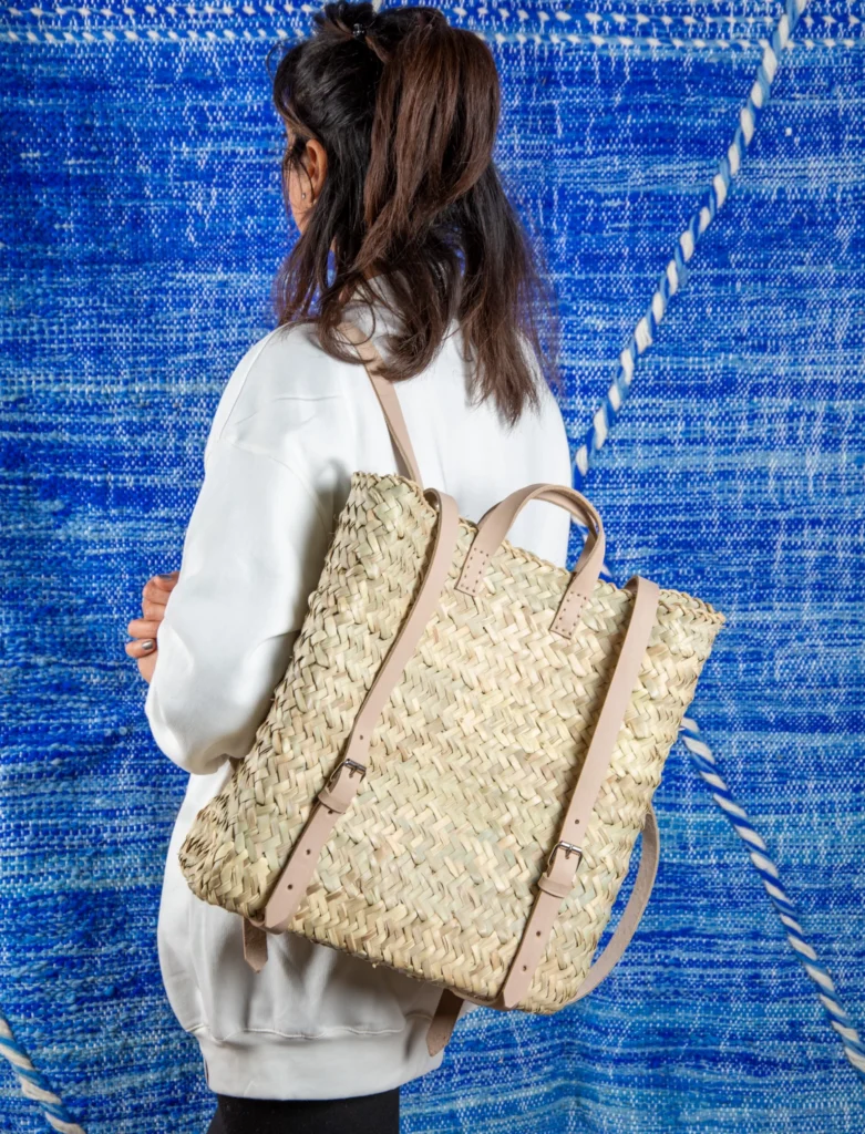 Wild palm leaf backpack by Green Doum, photo 2