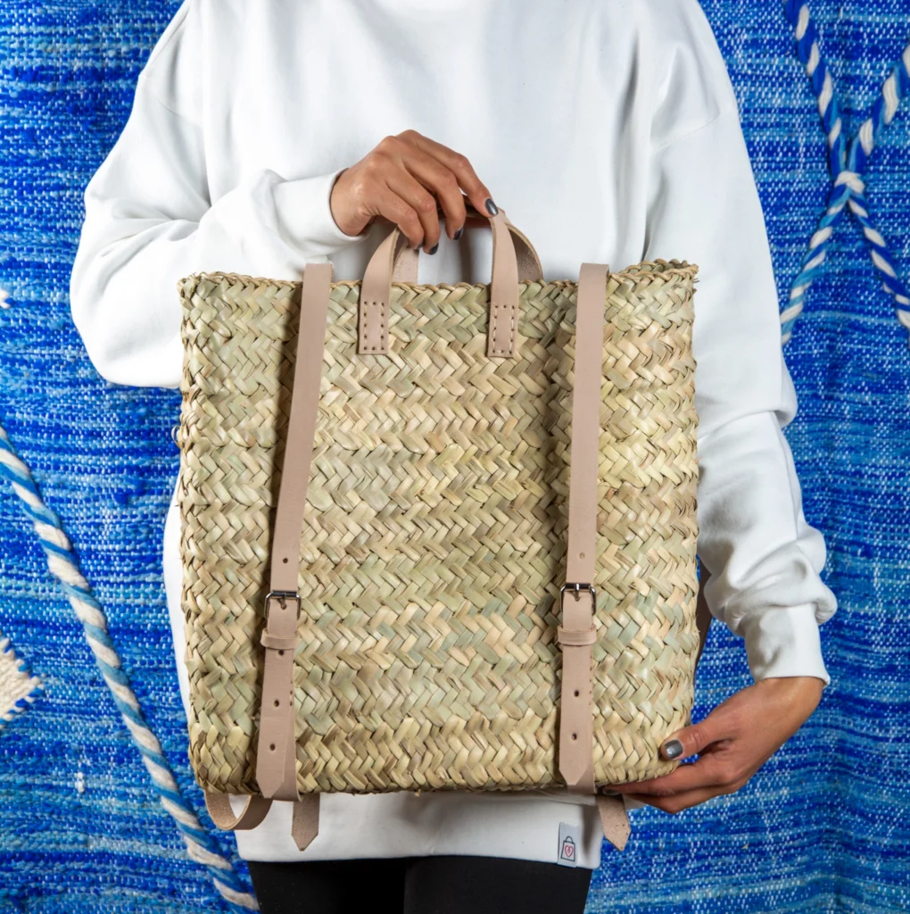 Wild palm leaf backpack by Green Doum, photo 4