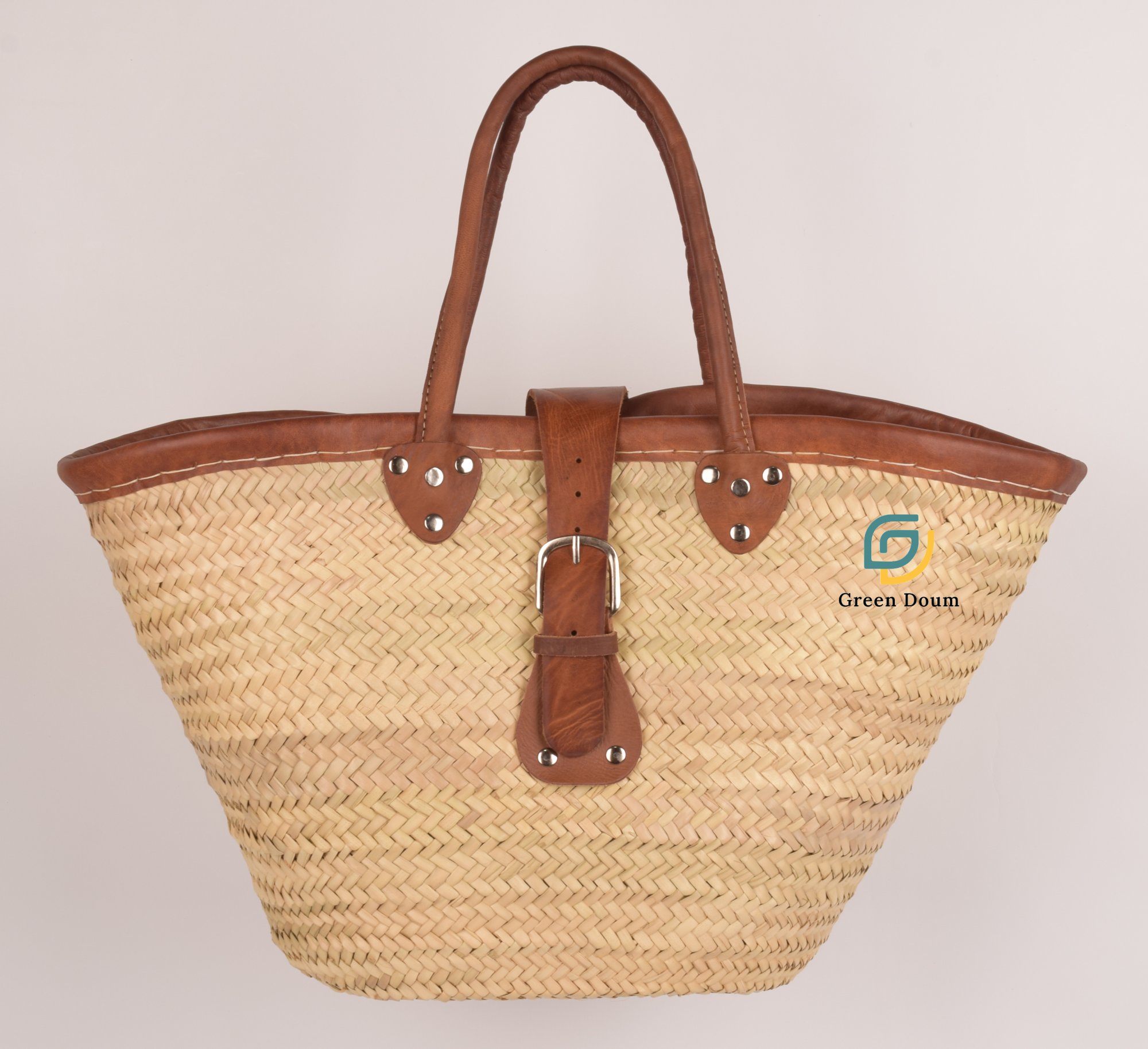 Extra small Agdal straw beach basket by Green Doum