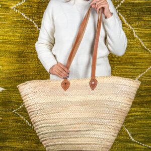 Panier épaule style osier taille XL par Green Doum