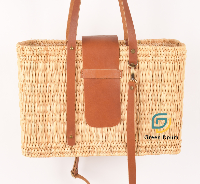 Sac Mogador à bandoulière taille M par Green Doum, photo 6