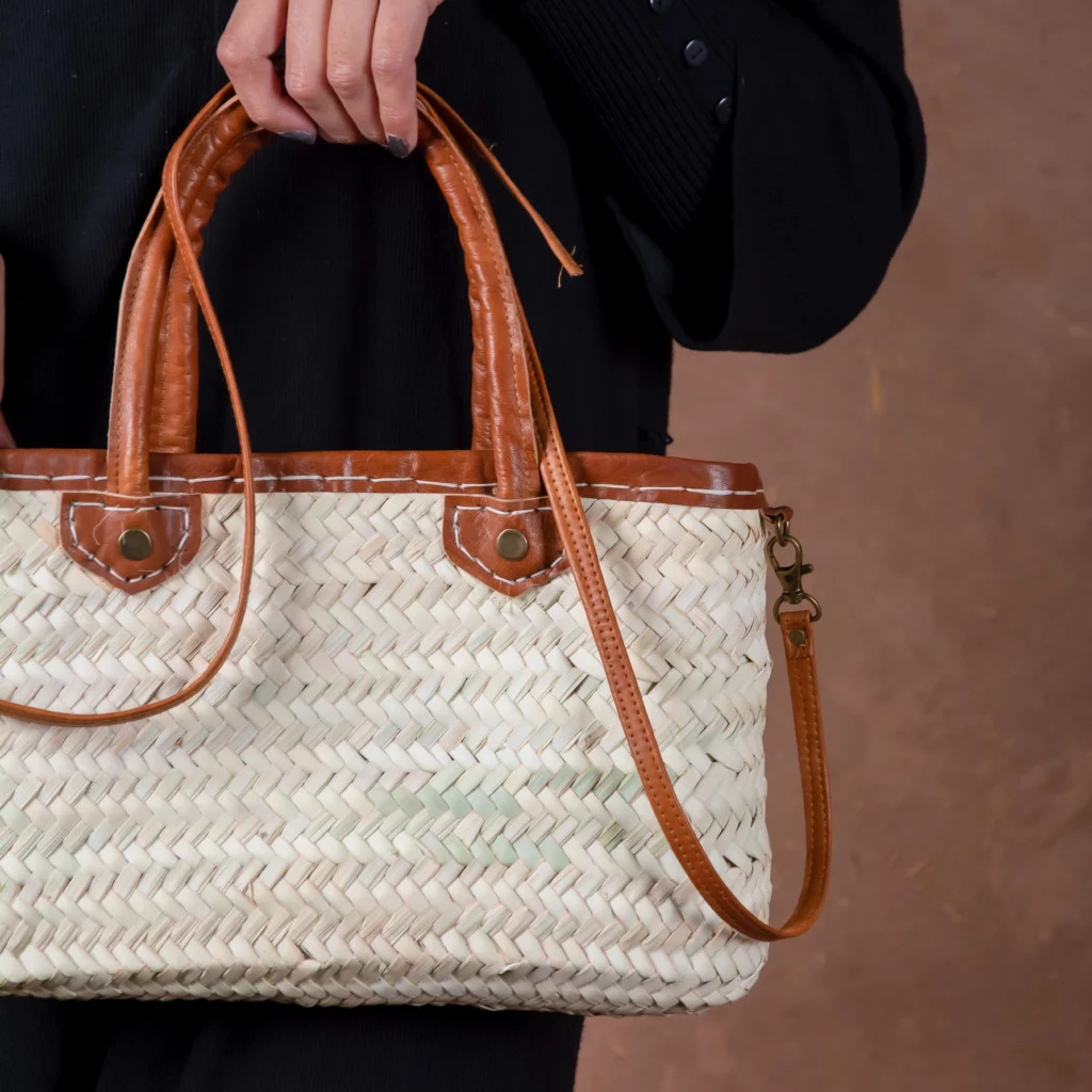 Sac zippé en paille par Green Doum, photo 4