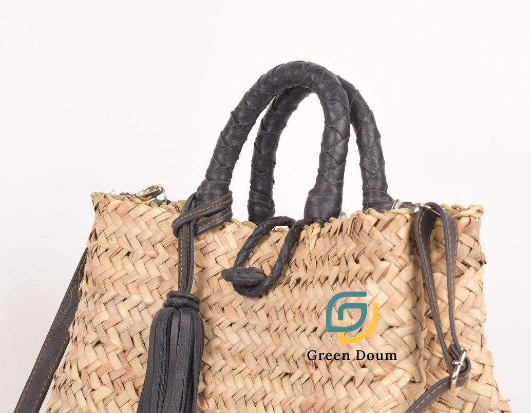 Sac Ibiza en feuille de palmier sauvage - vue 2