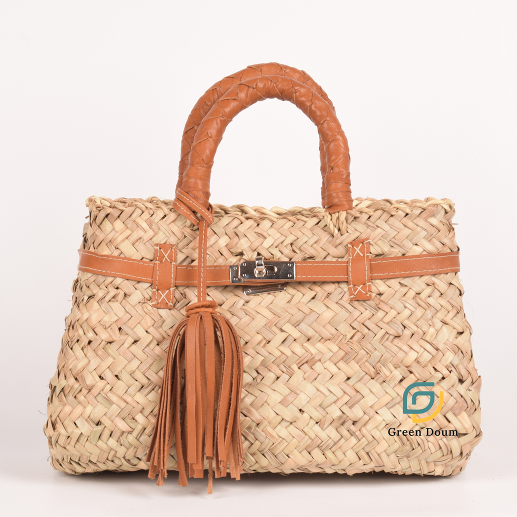 Sac Tafraout en feuille de palmier sauvage - Green Doum