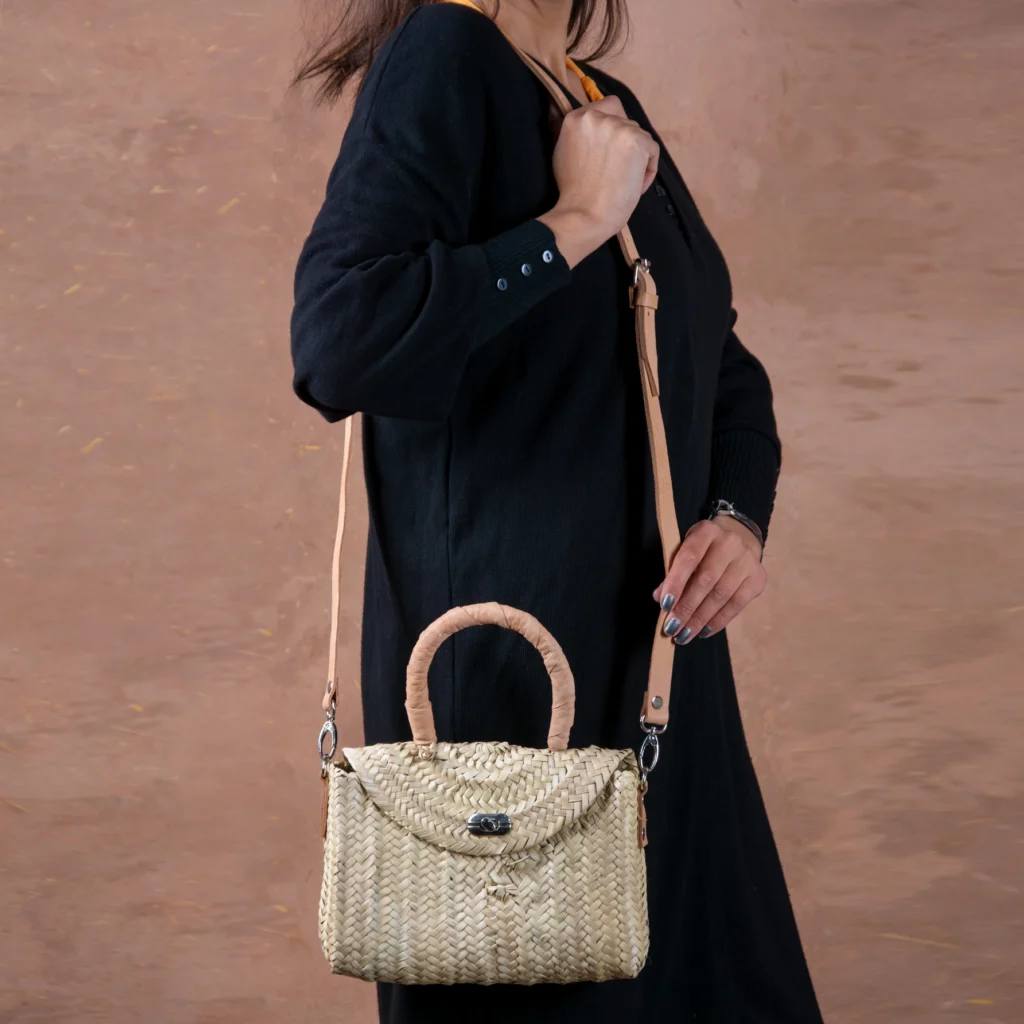 Natural straw handbag by Green Doum, photo 3