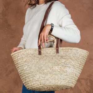 Panier épaule en feuille de palmier sauvage par Green Doum